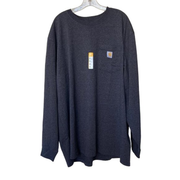 Carhartt Loose Fit Heavyweight Pocket T-Shirt Men's 2XL Carbon Heather K126 NWT - Picture 1 of 7
